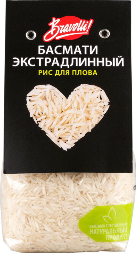 Крупа Браволли 350г рис Басмати Экстрадлинный