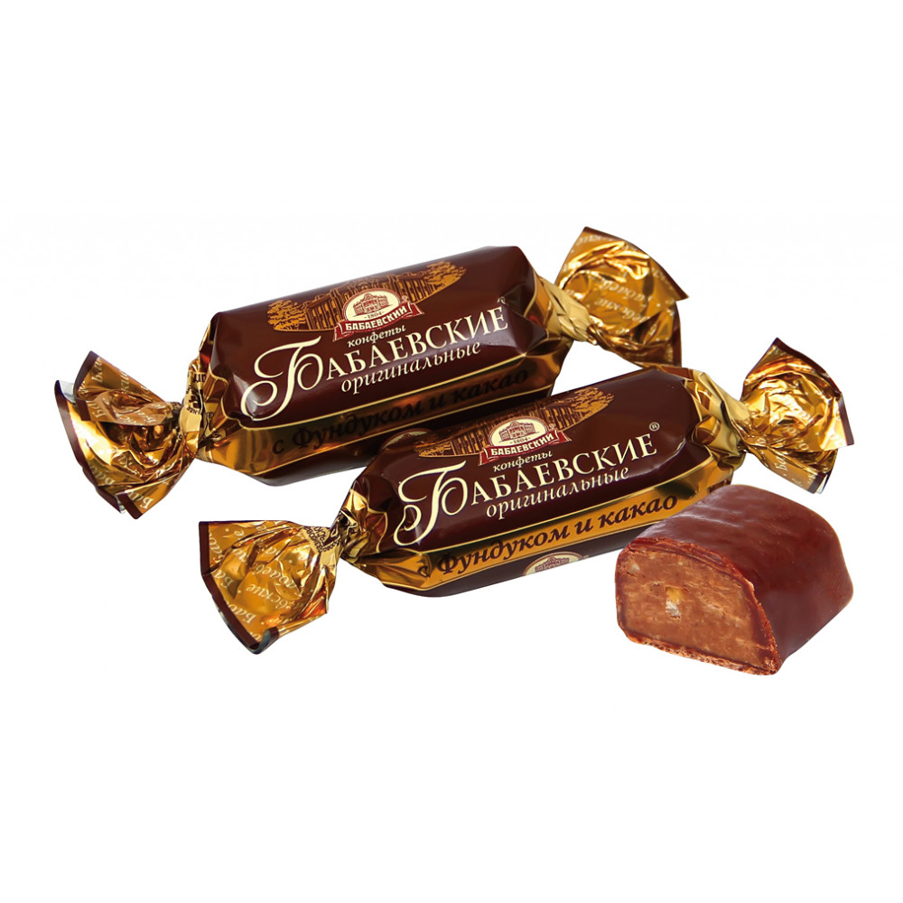 Бабаевские конфеты(вес) оригинальные фундук+какао