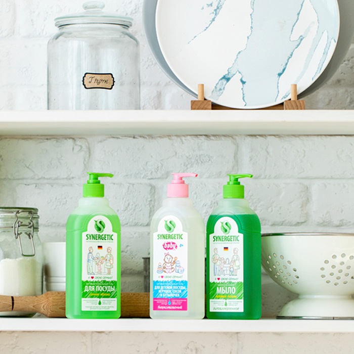 Мыло Синергетик 500мл жидкое Миндальное молочко