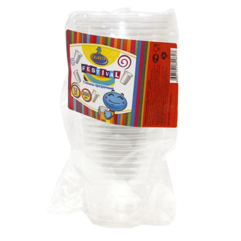 Селеста одноразовые стаканы 200г 12шт