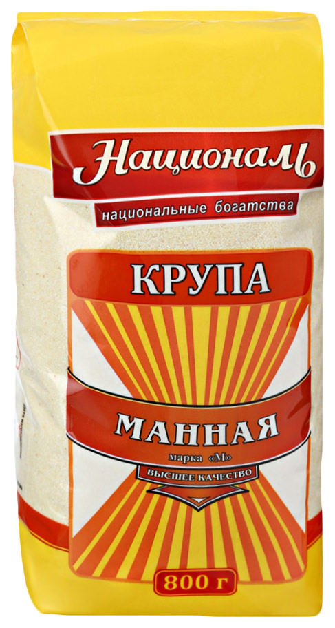 Националь крупа 800г Манная