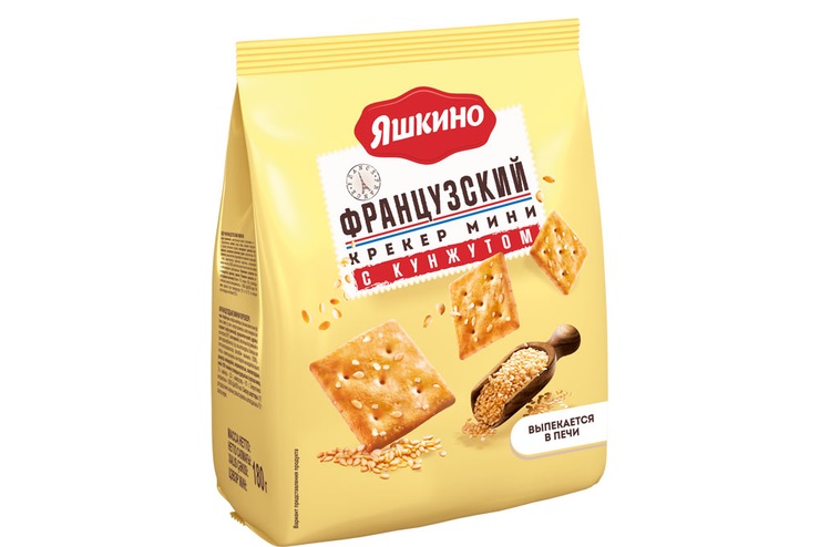 Крекер Яшкино 180г Французский мини