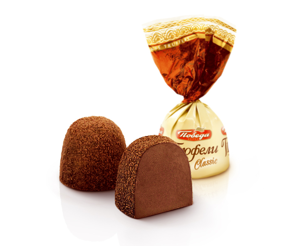 Конфеты Победа (вес) Трюфели шоколадные посыпанные какао