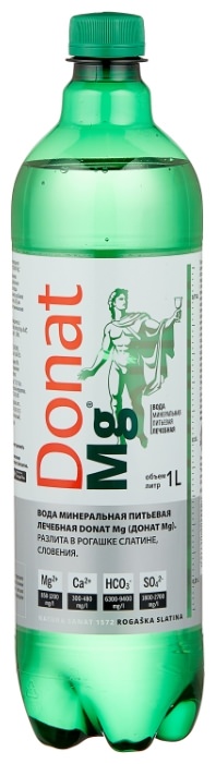 Вода минеральная Донат 1,0л Лечебная Магний ПЭТ