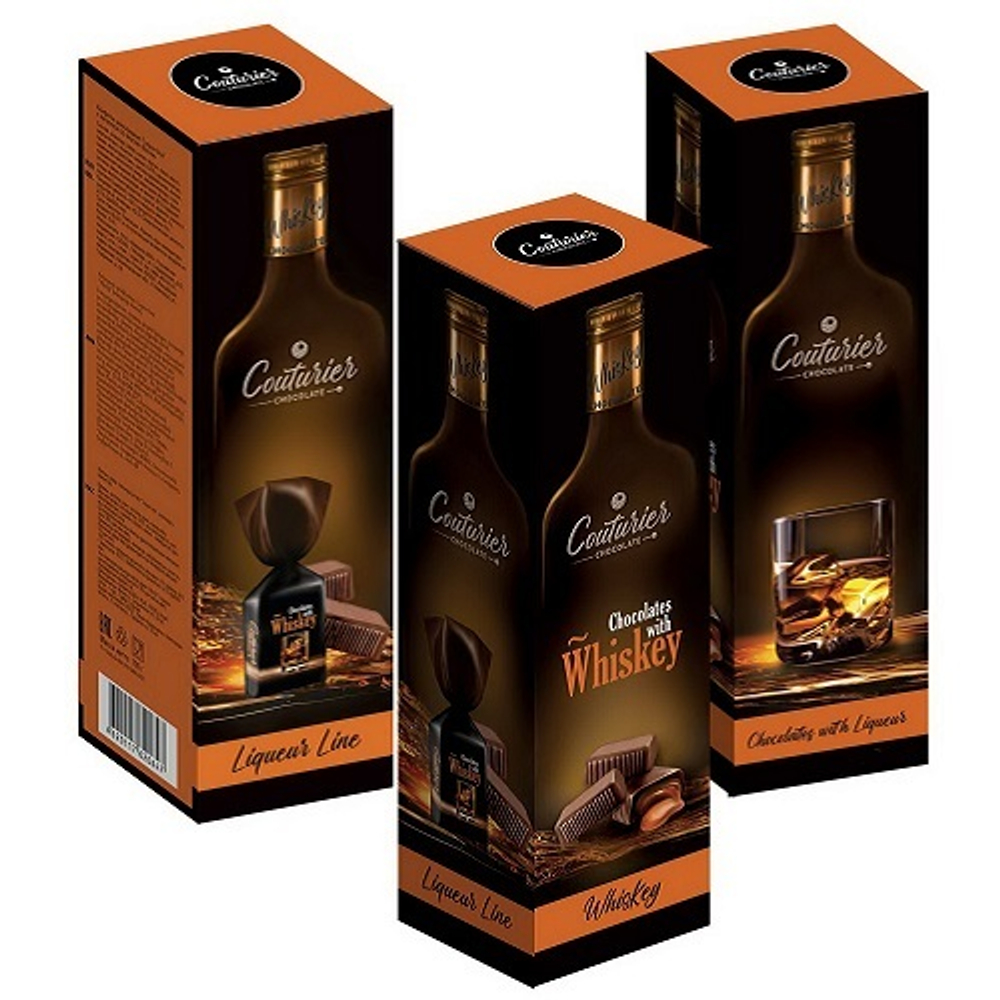 Конфеты Кутюрье 105г Ликер Лайн с виски
