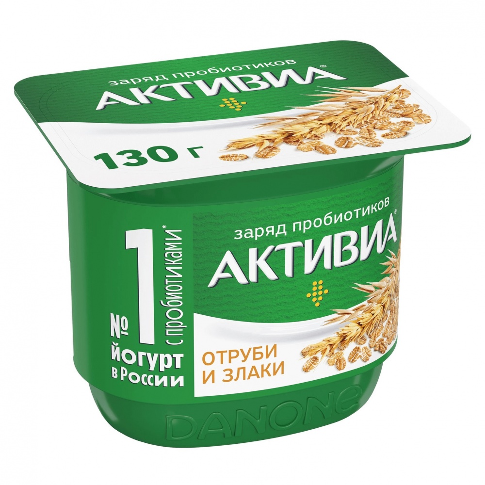 Йогурт АктиБио 130г Отруби-Злаки 2,9% СТ