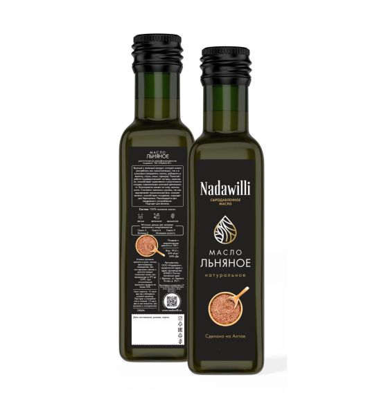 Масло Надавили 250мл Льняное с/б