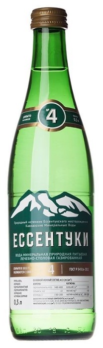 Вода КМВ 0,45л Ессентуки № 4 стекло