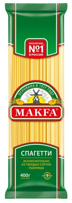 Макфа макароны 400г спагетти