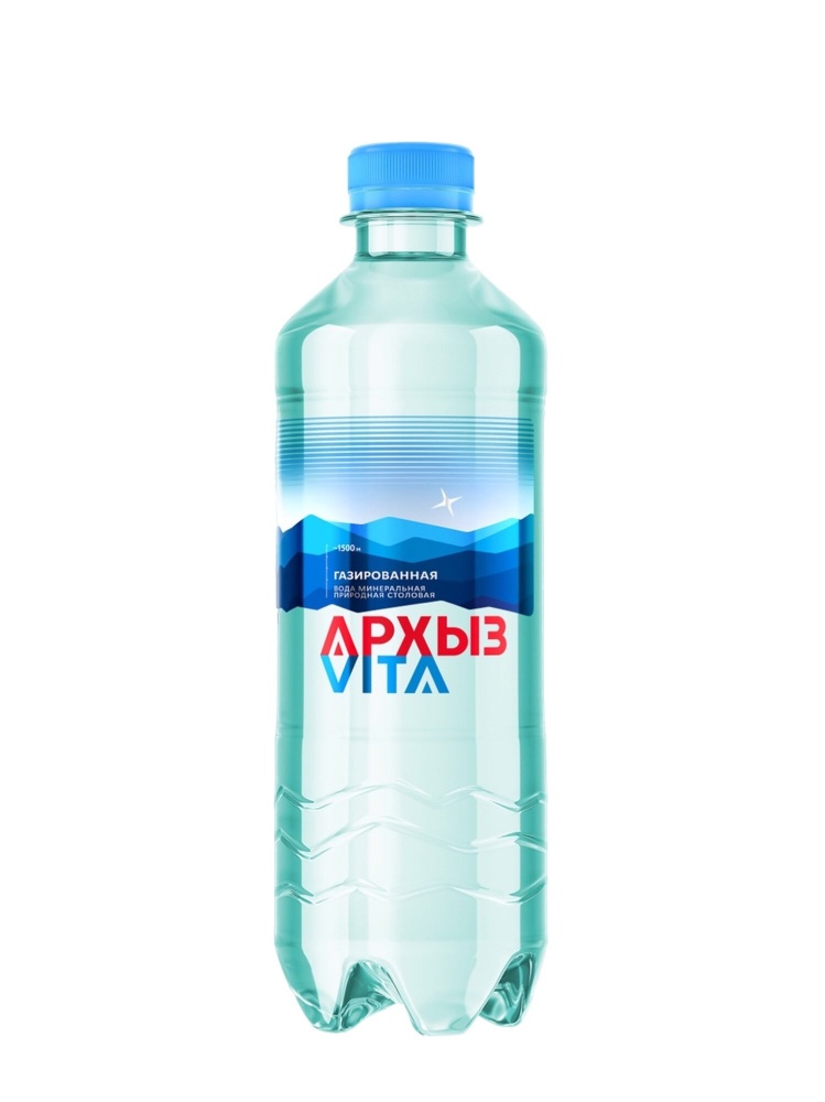 Вода Архыз 0,5л Vita минеральная газ пэт