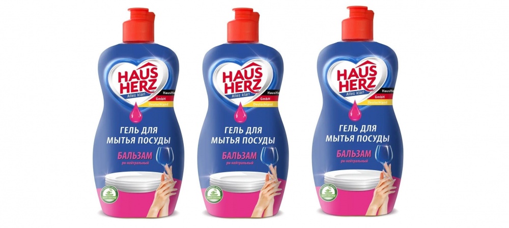 СредствоHaus Herz 450мл д/мытья посуды Бальзам