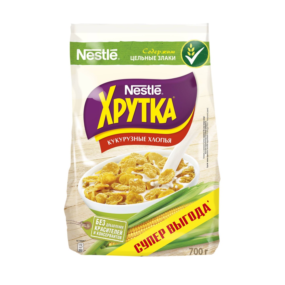 Нестле хлопья кукурузные 700г Хрутка