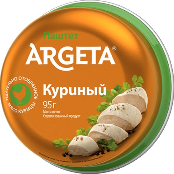 Паштет Аргета 95гр Куриный