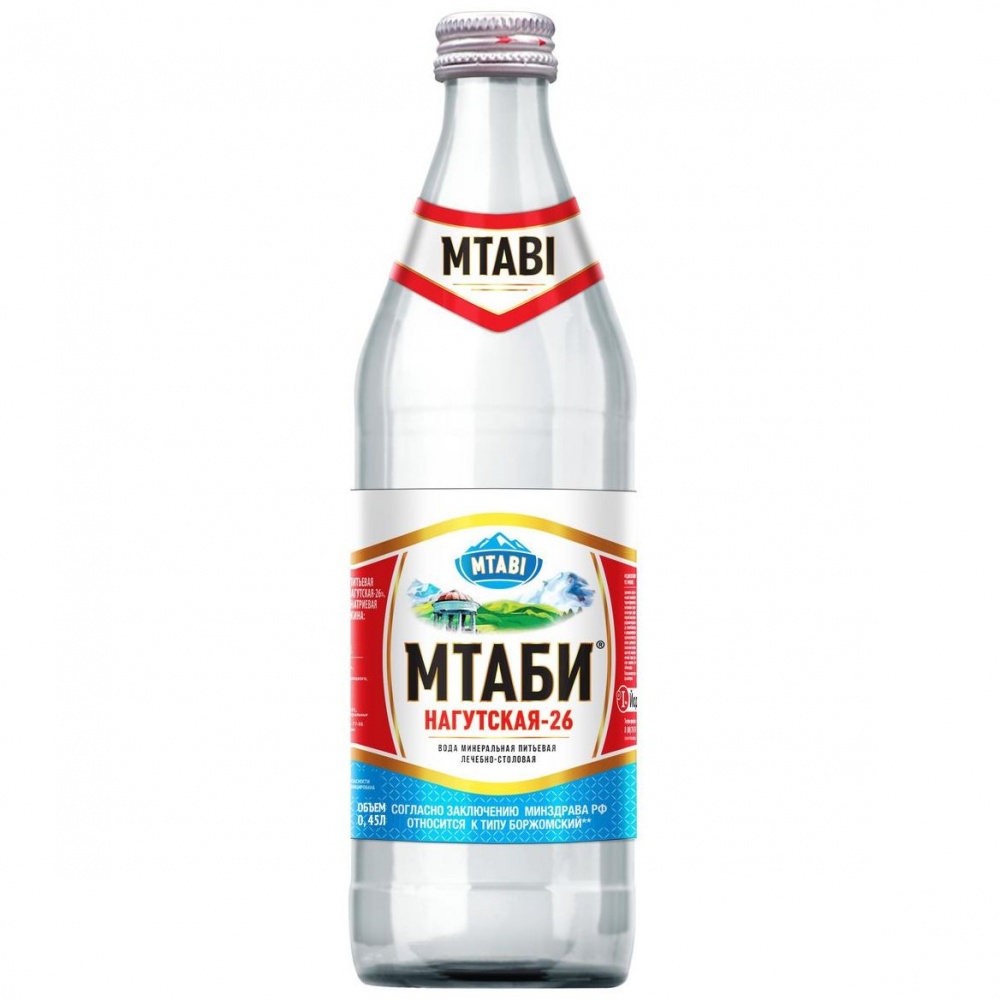 Вода минеральная МТАБИ 0,45л ст/б