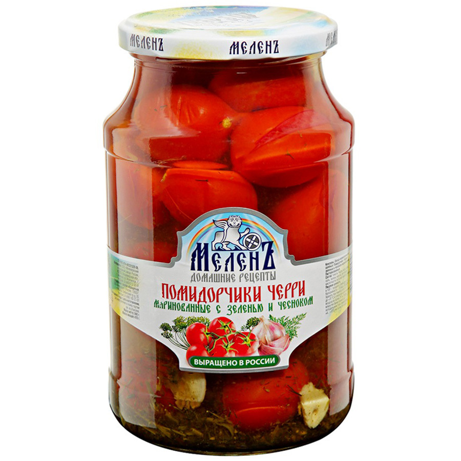 Помидорчики Меленъ 940гЧерри маринованные