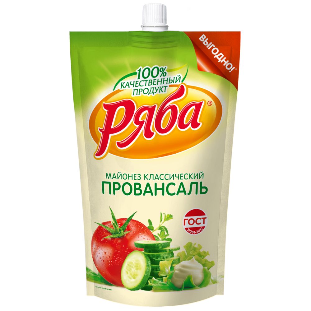 Майонез Ряба 350г Провансаль Классический 50,5%