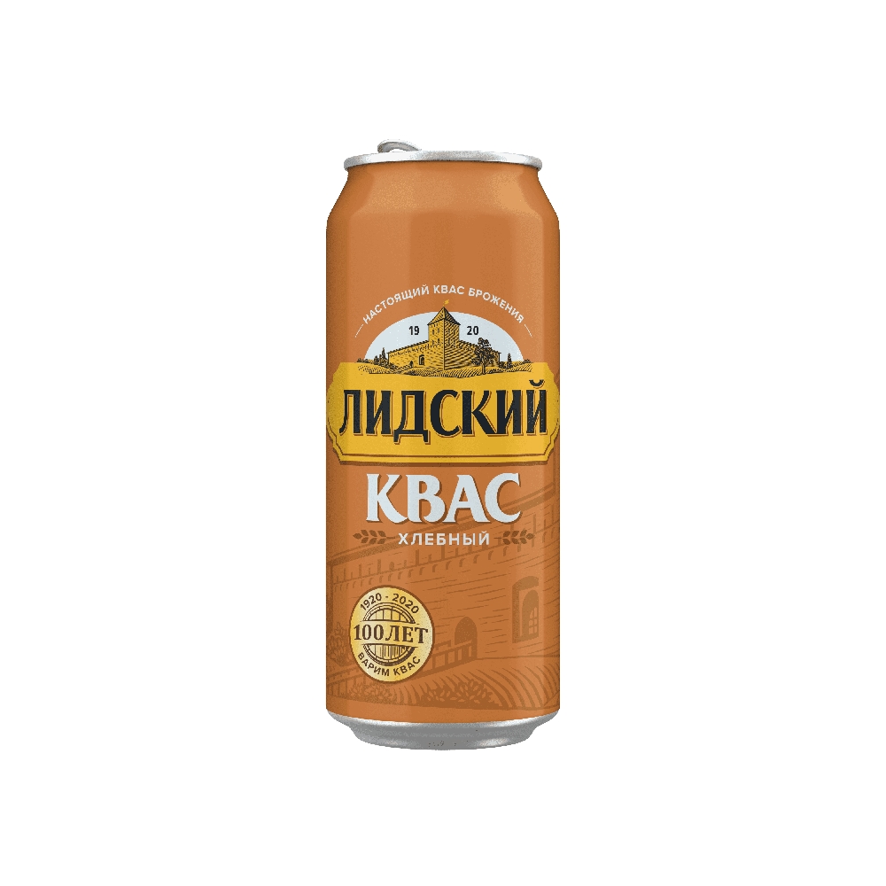 Квас Лидский 0,45л Хлебный ж/б