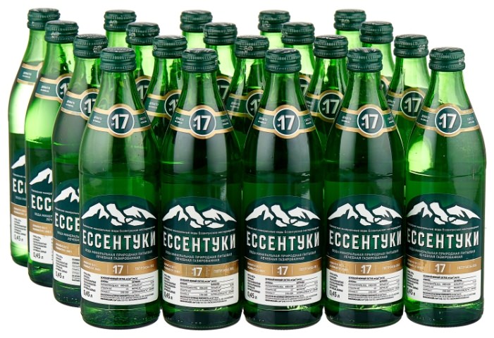 Вода КМВ 0,45л Ессентуки № 17 стекло