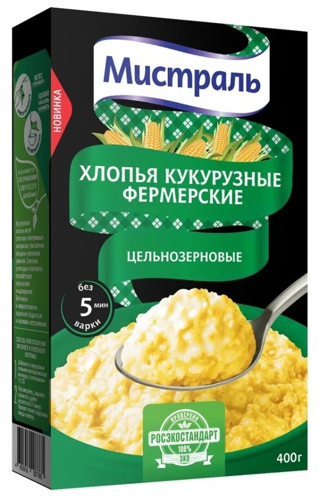 Хлопья Мистраль 400г Фермерские кукурузные
