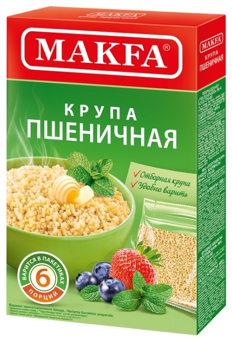 Крупа Макфа 6*66,5г Полтавская пшеничная