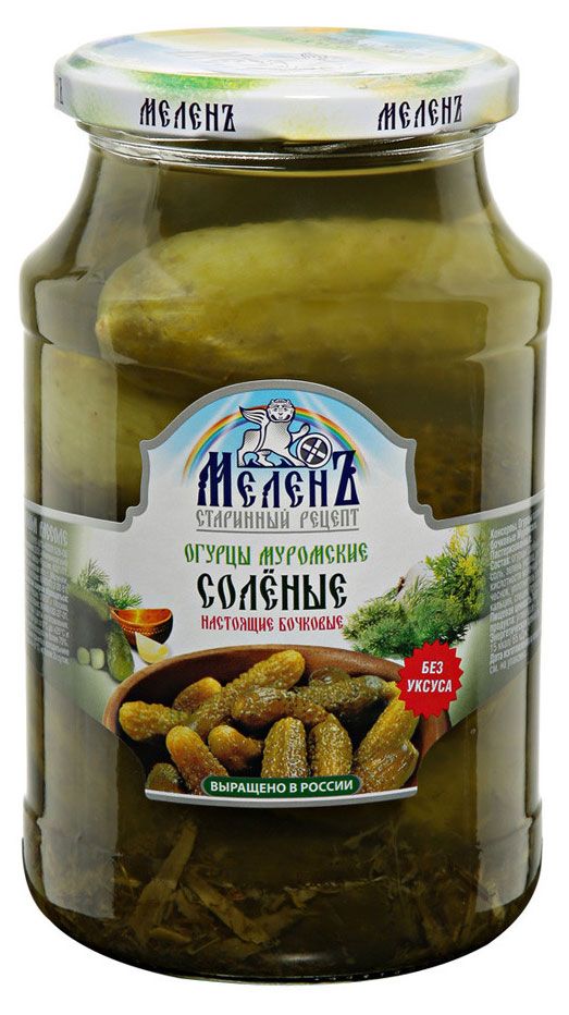 Огурцы Меленъ 900г Муромские бочковые