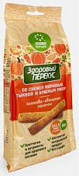 Злаково-овощные палочки Здоровый перекус 50г с морковью тыквой и красным рисом