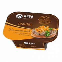 Паштет Диво 150г Домашний с куриной печенью и лисичками