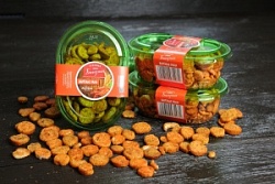 Эвертон Сухарики 100г Багет Вареные раки