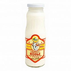Молоко Деревенский Домик 0,25л Козье цельное питьевое 3,5-5,6% бут