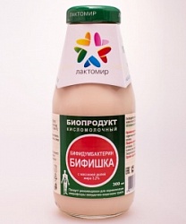 Лактомир биопродукт кисломолочный 300мл Бифидумбактерин БИФИШКА ст/б 3,2%