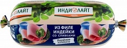 Колбаса ИндиЛайт 400г из филе индейки со сливками п/о батон
