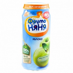 Пюре ФрутоНяня 250г Яблочное ст/б