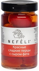 Перцы Нефели 290г красные сладкие со специями с сыром Фета с/б
