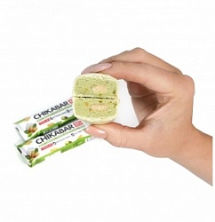 Батончик Чикалаб 60г с начинкой фисташковый крем глазир.