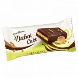 Кекс Дубай Кейк 40г шоколадный в шок.глазури с фисташковой нач.
