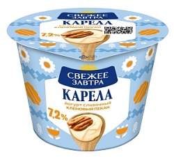 Йогурт Свежее Завтра 180г Клен пекан 7,2% стакан