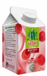 Йогурт Чабан 430мл МАЛИНА 1,6% п/пак