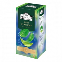 Чай Ахмад 25*1,8г Мятная Симфония чёрный с ароматом мяты((пакет.в конв.)