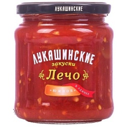 Лечо Лукашинские 460г Южное в аджике ст/б