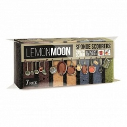 Губка Лемон Мон 100*71 7шт д/посуды Ретро поролон