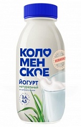Йогурт Коломенский 260мл питьевой натуральный 2,8%