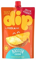Сыр плавленый Dip Viola 180г Чеддер (Booster Cheddar) 45%