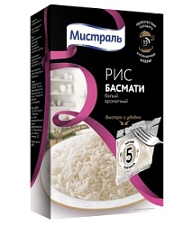 Крупа Мистраль 5х80г рис Басмати