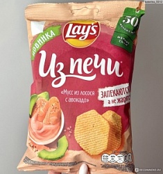 Чипсы Лейз 81г Мусс из лосося и авокадо