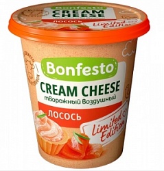 Сыр Бонфесто 125г Твородный Кремчиз воздушный Лосось 65%