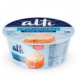Сыр Алти 125г Камамбер с белой плесенью 40% плавл