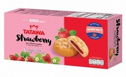Печенье Татава 96г с Клубничным джемом к/у