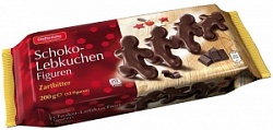 Пряники Schoko-Lebkuchen 200г Пряничные человечки в горьком шоколаде
