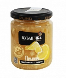 Лимоны Краснодарочка 280г протертые с сахаром с/б