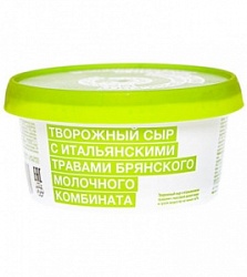 Сыр БМК 150г Творожный Итальянские травы 60% ст